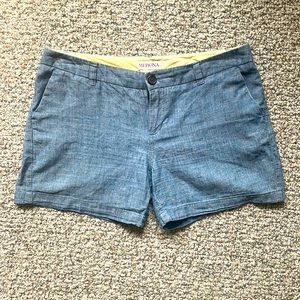 Adorable Merona Blue Linen Shorts Size 4